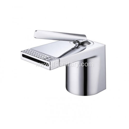 Waterfall Basin Faucets Chrome Brass And Acrylic